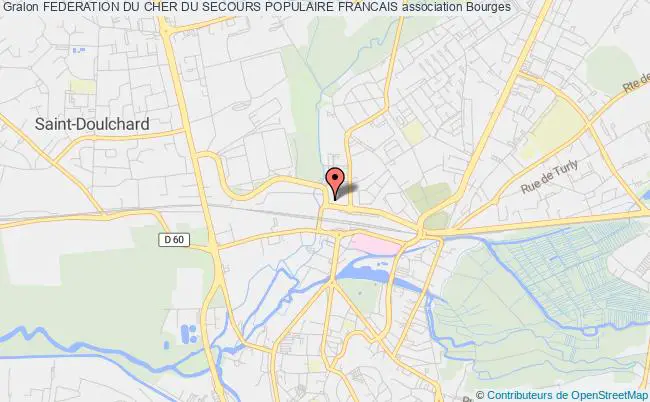 plan association Federation Du Cher Du Secours Populaire Francais Bourges