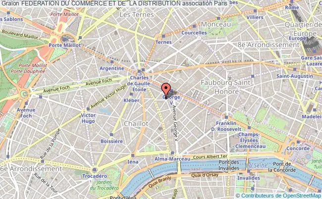 plan association Federation Du Commerce Et De  La Distribution Paris