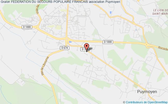plan association Federation Du Secours Populaire Francais Puymoyen