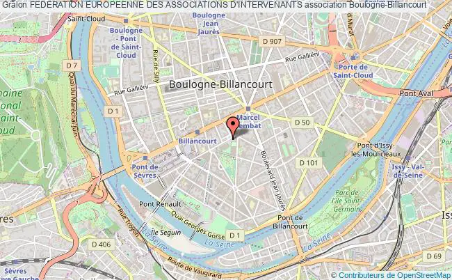 plan association Federation Europeenne Des Associations D'intervenants Boulogne-Billancourt