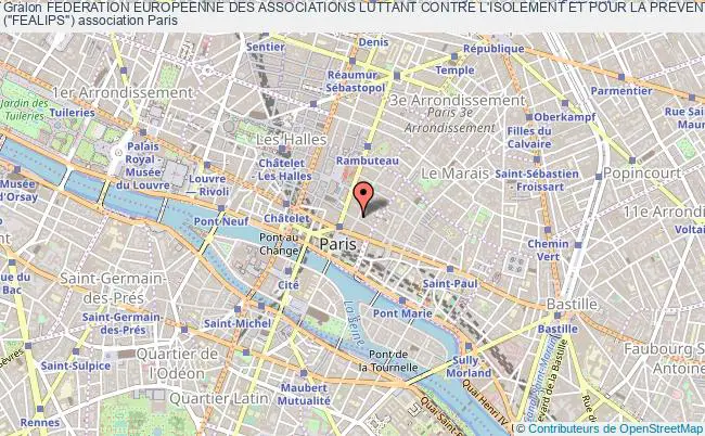plan association Federation Europeenne Des Associations Luttant Contre L'isolement Et Pour La Prevention Du Suicide
("fealips") Paris