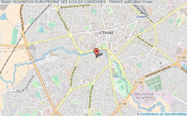 plan association Federation Europeenne Des Ecoles Coreennes - France Cholet