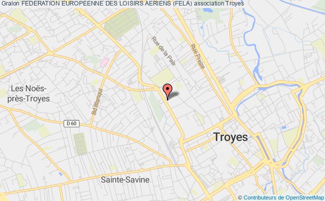 plan association Federation Europeenne Des Loisirs Aeriens (fela) Troyes