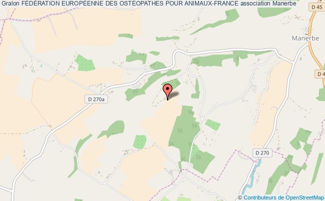 plan association FÉdÉration EuropÉenne Des OstÉopathes Pour Animaux-france Manerbe