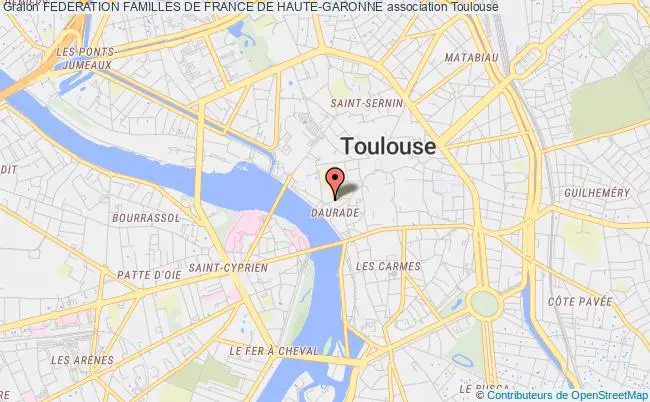 plan association Federation Familles De France De Haute-garonne Toulouse