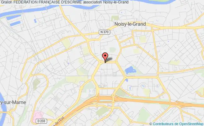 plan association FÉdÉration FranÇaise D'escrime Noisy-le-Grand