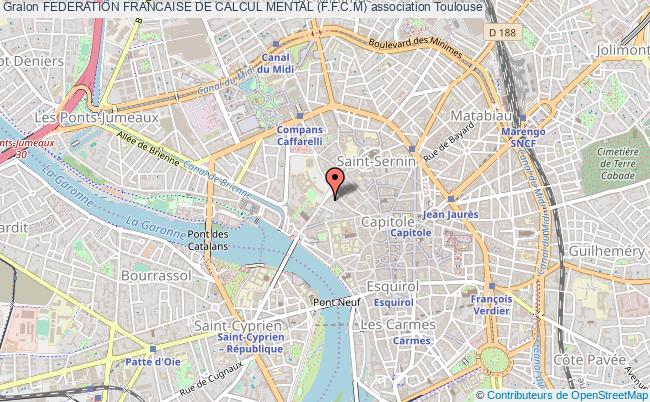 plan association Federation Francaise De Calcul Mental (f.f.c.m) Toulouse