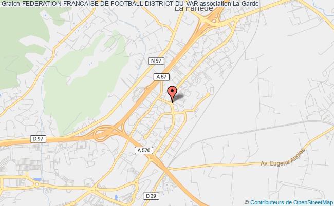 plan association Federation Francaise De Football District Du Var La    Garde