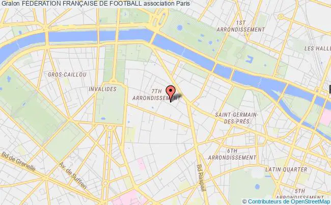 plan association FÉdÉration FranÇaise De Football Paris 15e
