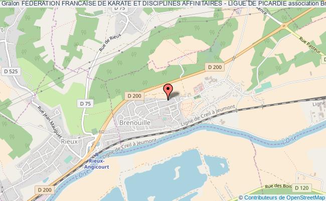 plan association Federation Francaise De Karate Et Disciplines Affinitaires - Ligue De Picardie 