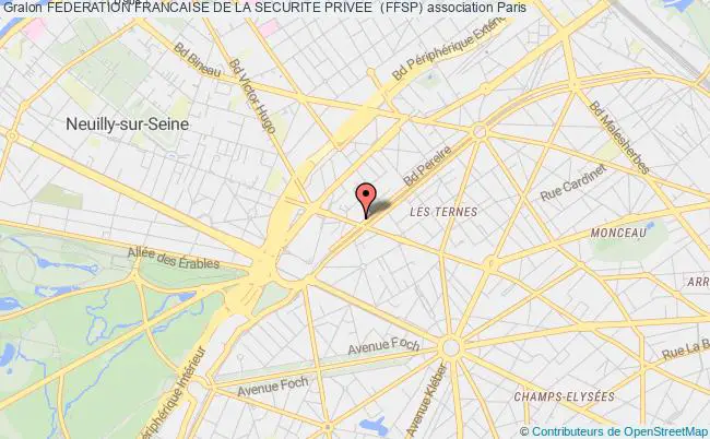 plan association Federation Francaise De La Securite Privee  (ffsp) Paris