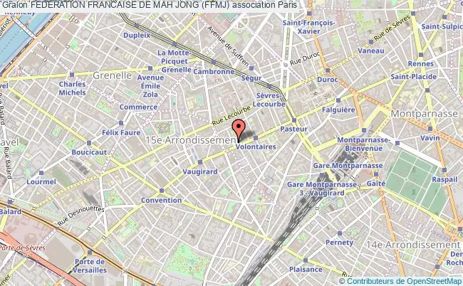 plan association Federation Francaise De Mah Jong (ffmj) Paris