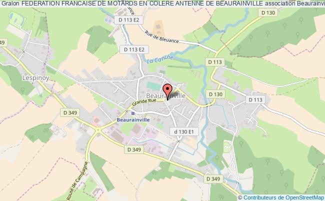 plan association Federation Francaise De Motards En Colere Antenne De Beaurainville Beaurainville