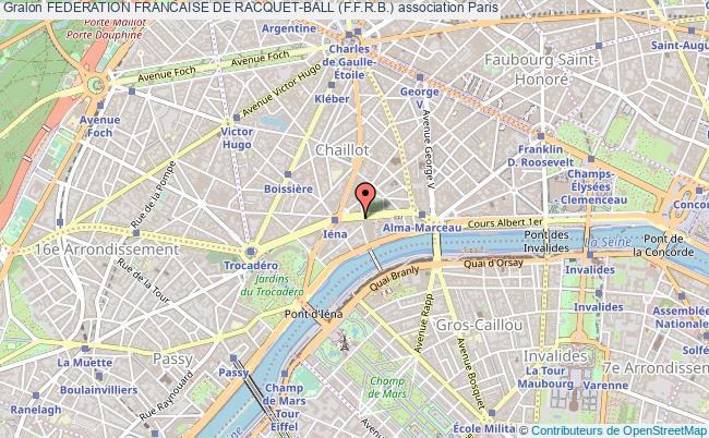 plan association Federation Francaise De Racquet-ball (f.f.r.b.) Paris