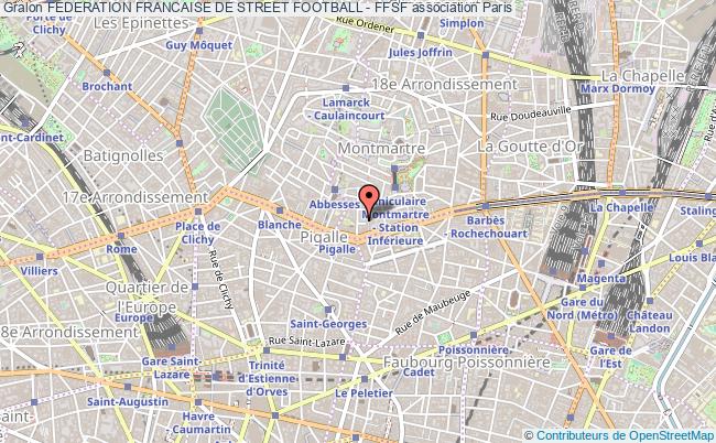 plan association Federation Francaise De Street Football - Ffsf Paris