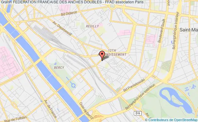 plan association Federation Francaise Des Anches Doubles - Ffad Paris