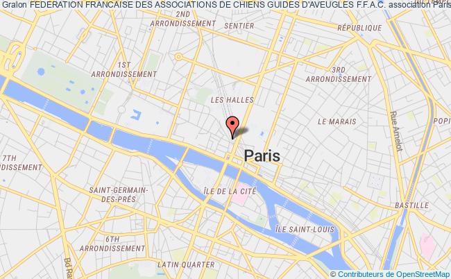 plan association Federation Francaise Des Associations De Chiens Guides D'aveugles F.f.a.c. Paris
