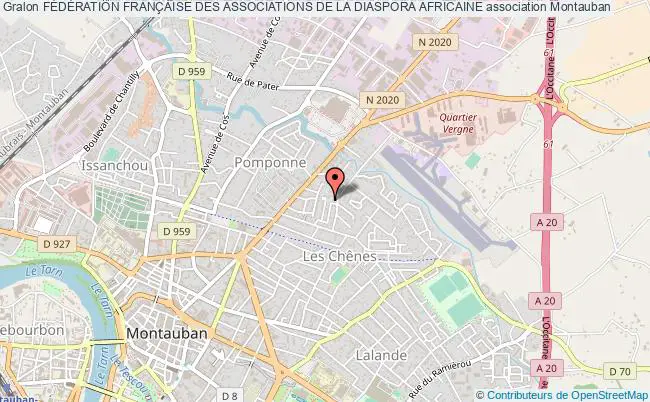 plan association FÉdÉration FranÇaise Des Associations De La Diaspora Africaine Montauban