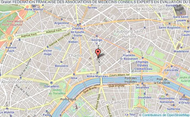 plan association Federation Francaise Des Associations De Medecins Conseils Experts En Evaluation Du Dommage Corporel Ffamce Paris