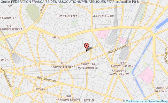 plan association Federation FranÇaise Des Associations Philateliques Ffap Paris
