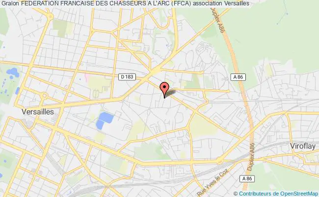 plan association Federation Francaise Des Chasseurs A L'arc (ffca) Versailles