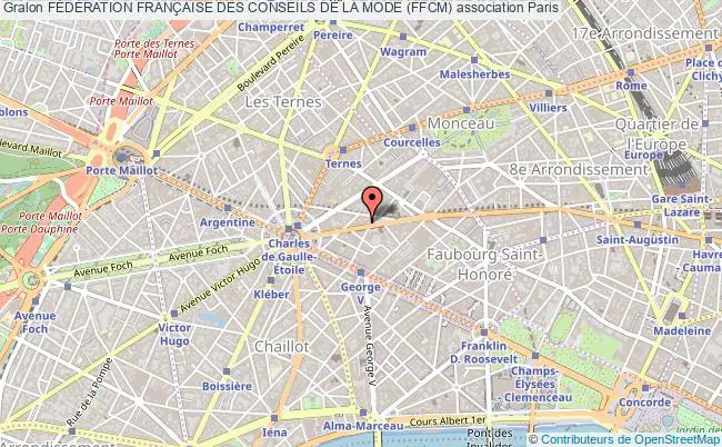 plan association FÉdÉration FranÇaise Des Conseils De La Mode (ffcm) Paris