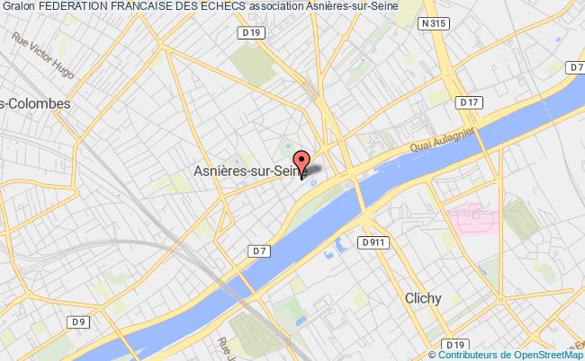 plan association Federation Francaise Des Echecs Asnières-sur-Seine