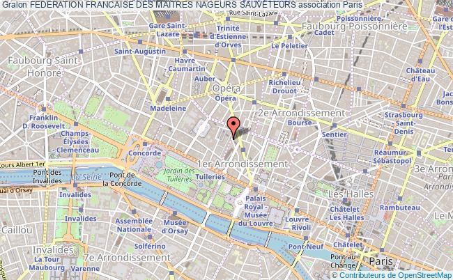 plan association Federation Francaise Des Maitres Nageurs Sauveteurs Paris