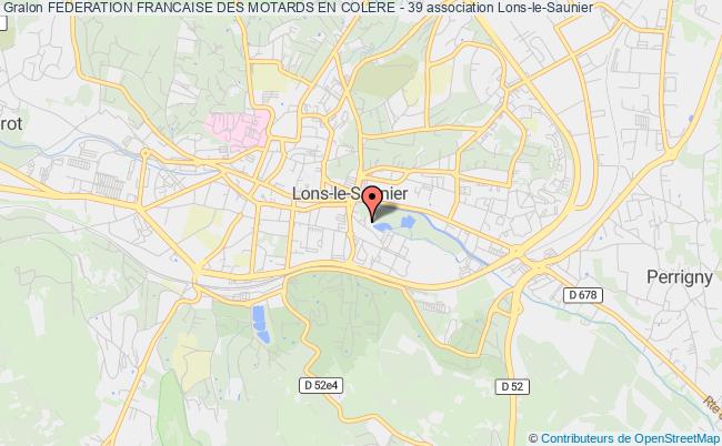 plan association Federation Francaise Des Motards En Colere - 39 Lons-le-Saunier