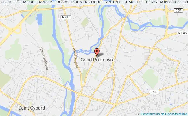 plan association Federation Francaise Des Motards En Colere - Antenne Charente - (ffmc 16) Gond-Pontouvre