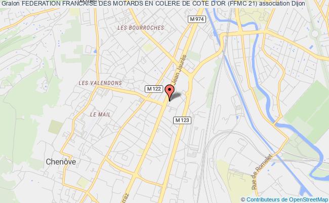 plan association Federation Francaise Des Motards En Colere De Cote D'or (ffmc 21) Dijon