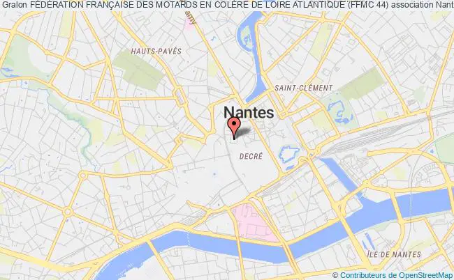 plan association FÉdÉration FranÇaise Des Motards En ColÈre De Loire Atlantique (ffmc 44) Nantes
