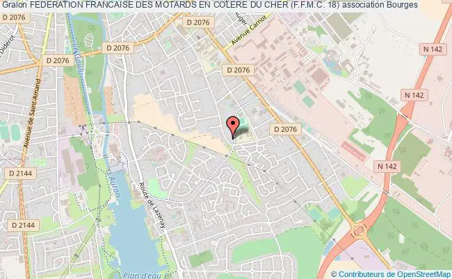 plan association Federation Francaise Des Motards En Colere Du Cher (f.f.m.c. 18) Bourges