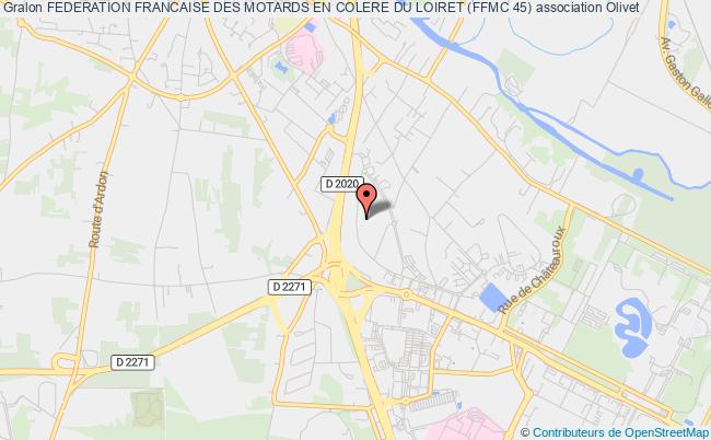 plan association Federation Francaise Des Motards En Colere Du Loiret (ffmc 45) Olivet