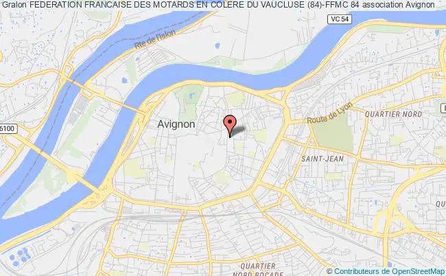 plan association Federation Francaise Des Motards En Colere Du Vaucluse (84)-ffmc 84 Avignon