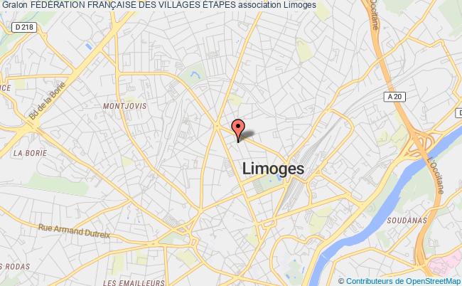 plan association FÉdÉration FranÇaise Des Villages Étapes Limoges
