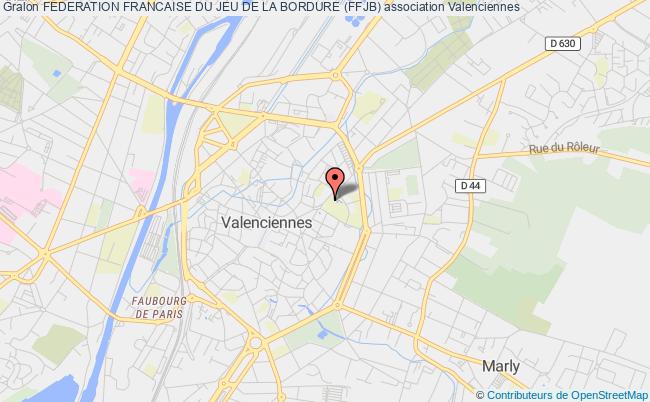 plan association Federation Francaise Du Jeu De La Bordure (ffjb) Valenciennes