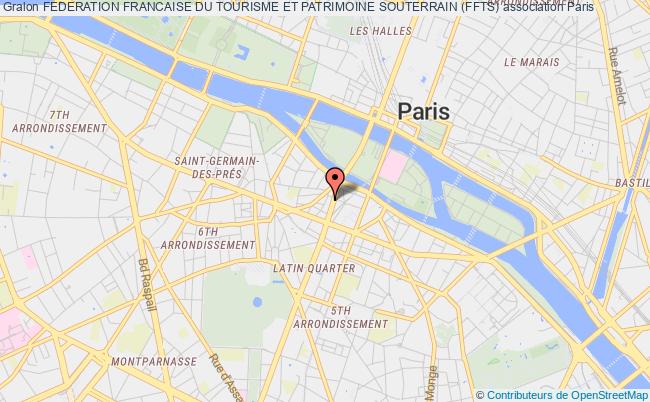 plan association Federation Francaise Du Tourisme Et Patrimoine Souterrain (ffts) Paris