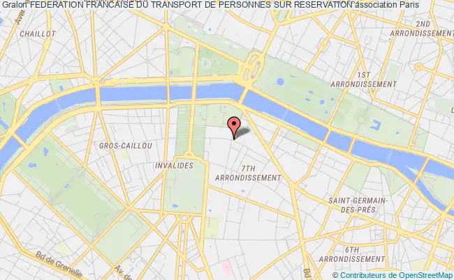 plan association Federation Francaise Du Transport De Personnes Sur Reservation PARIS