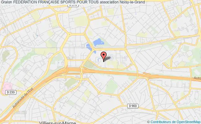 plan association FÉdÉration FranÇaise Sports Pour Tous Noisy-le-Grand