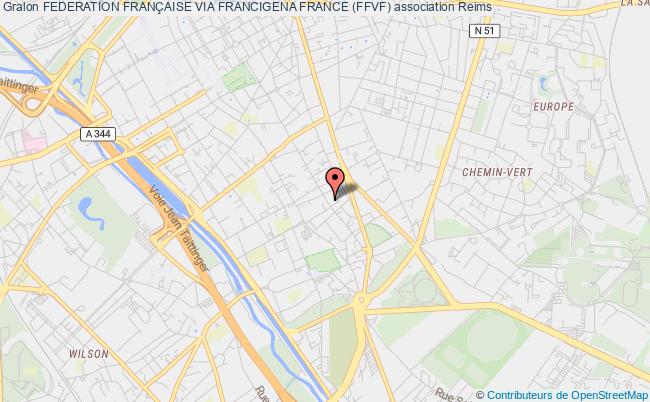 plan association Federation FranÇaise Via Francigena France (ffvf) Reims