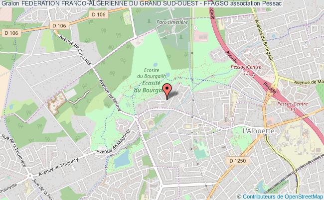 plan association Federation Franco-algerienne Du Grand Sud-ouest - Ffagso Pessac