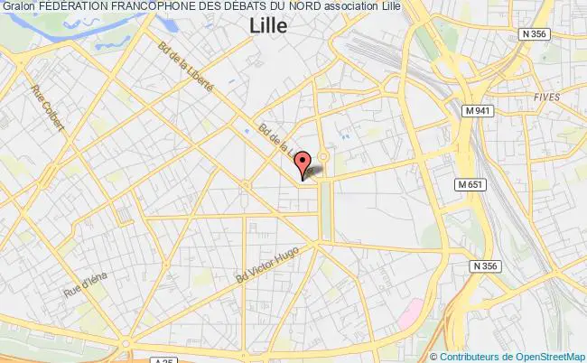 plan association FÉdÉration Francophone Des DÉbats Du Nord Lille