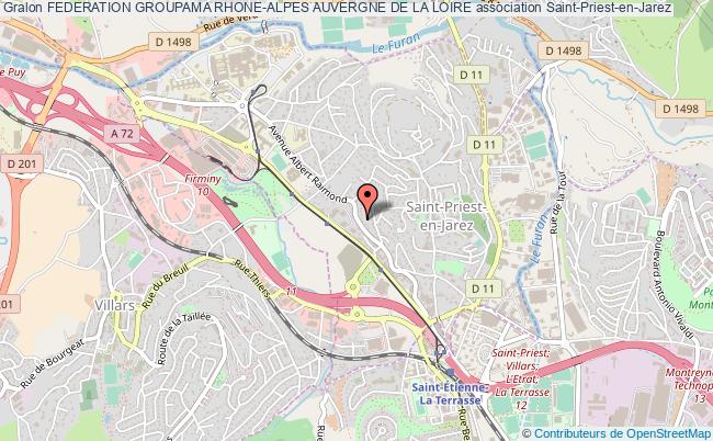 plan association Federation Groupama Rhone-alpes Auvergne De La Loire Saint-Priest-en-Jarez