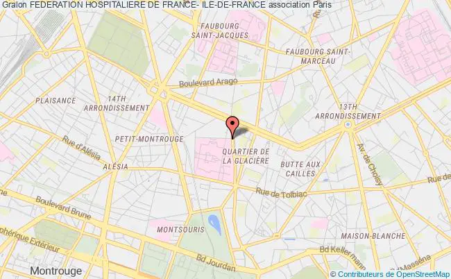 plan association Federation Hospitaliere De France- Ile-de-france Paris