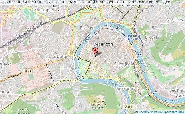 plan association Federation Hospitaliere De France Bourgogne Franche-comte Besançon Cedex