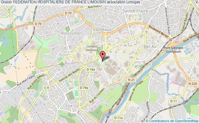 plan association Federation Hospitaliere De France Limousin Limoges