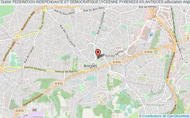 plan association Federation Independante Et Democratique Lyceenne Pyrenees Atlantiques Anglet