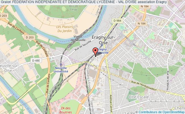 plan association FÉdÉration IndÉpendante Et DÉmocratique LycÉenne - Val D'oise Éragny