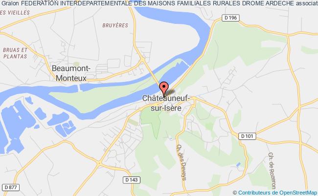 plan association Federation Interdepartementale Des Maisons Familiales Rurales Drome Ardeche Châteauneuf-sur-Isère